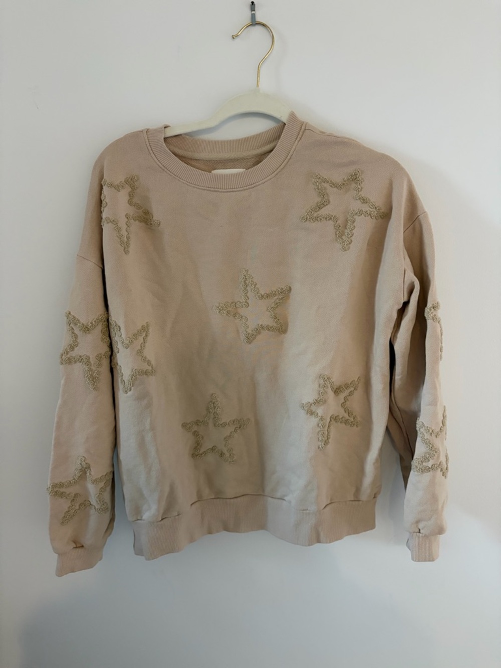 Lou & Grey Beige Star Embroidered Sweatsuit